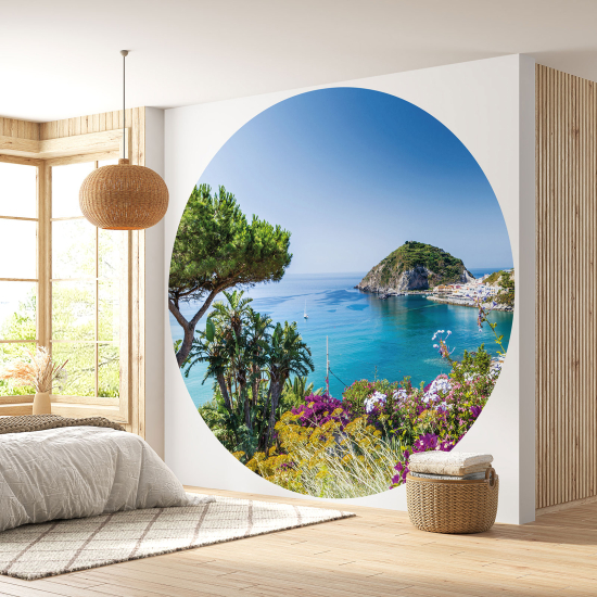 Carta da parati Cerchio / Rotondo - Vista Mare
