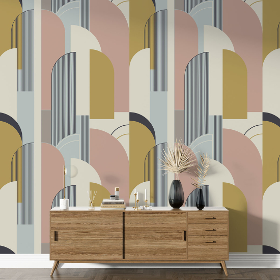 Carta da parati con motivi grandi - Design archi