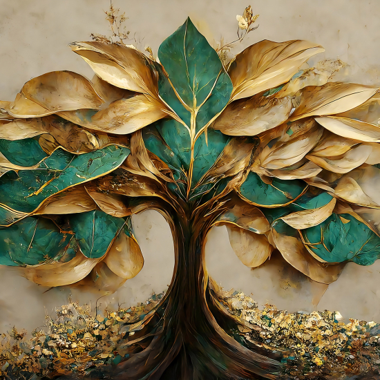 Carta da parati panoramica - Albero 3D
