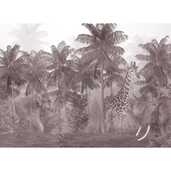 Carta da parati panoramica - Animali della Giungla