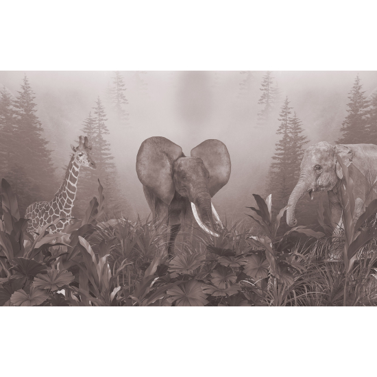 Carta da parati panoramica - Animali della Giungla