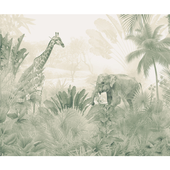 Carta da parati panoramica - Animali della Giungla
