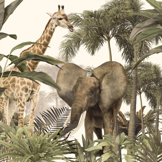 Carta da parati panoramica - Animali della Giungla