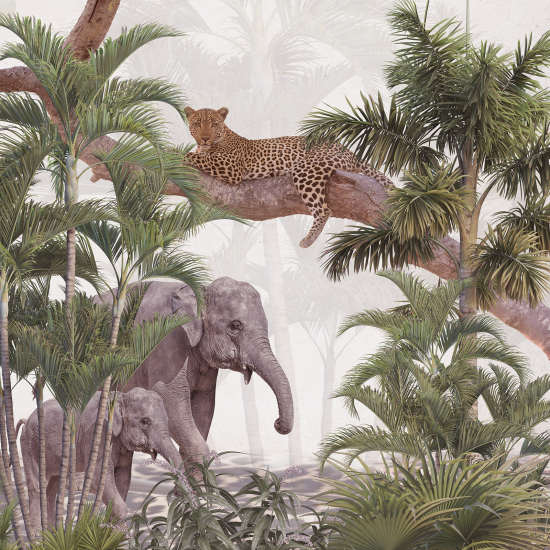 Carta da parati panoramica - Animali della Giungla