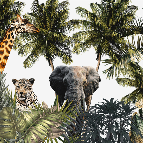 Carta da parati panoramica - Animali della Giungla