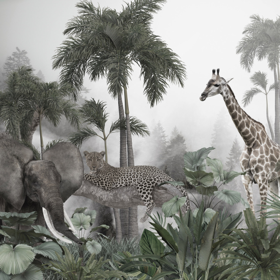 Carta da parati panoramica - Animali della Giungla