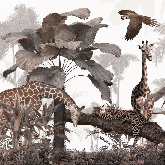 Carta da parati panoramica - Animali della Giungla