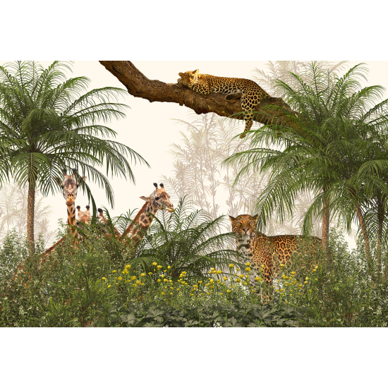 Carta da parati panoramica - Animali della Giungla