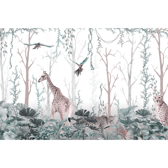 Carta da parati panoramica - Animali della Giungla