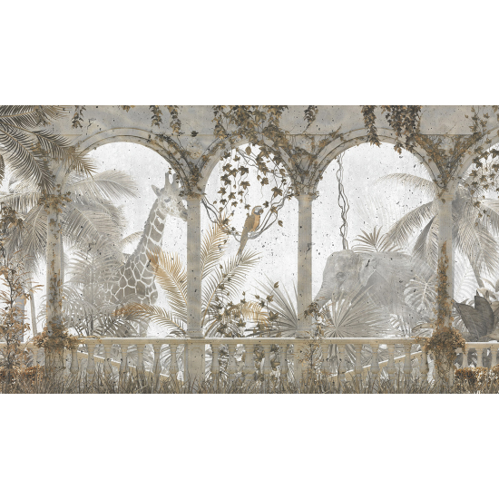 Carta da parati panoramica - Animali della giungla