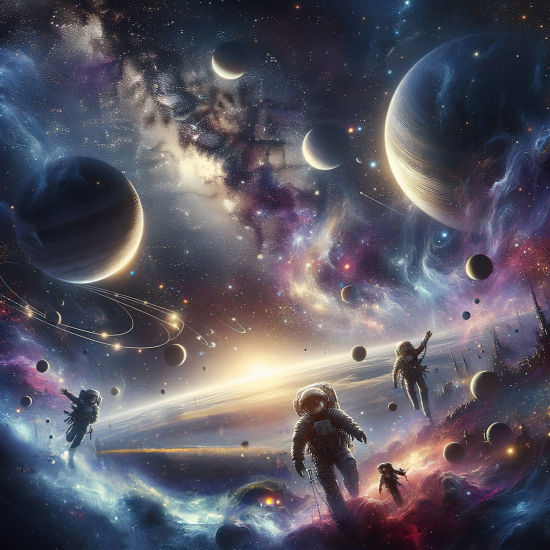 Carta da parati panoramica - Astronauti