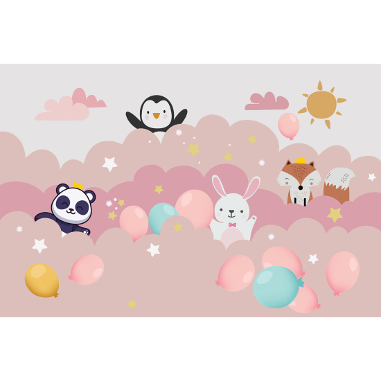 Carta da parati panoramica Bambini - Animali