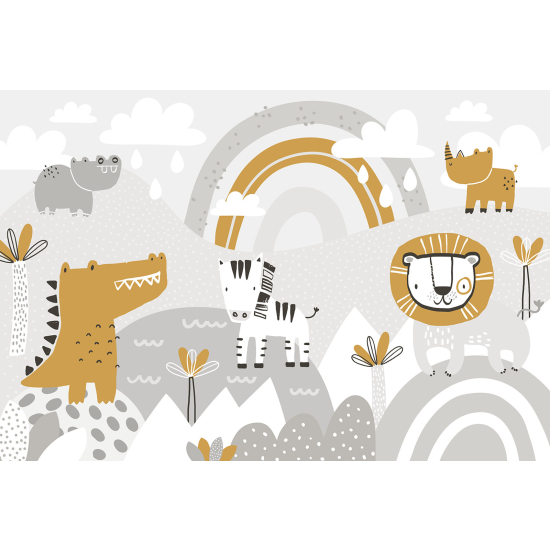 Carta da parati panoramica Bambini - Animali