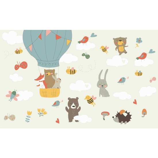 Carta da parati panoramica Bambini - Animali