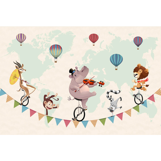 Carta da parati panoramica Bambini - Animali