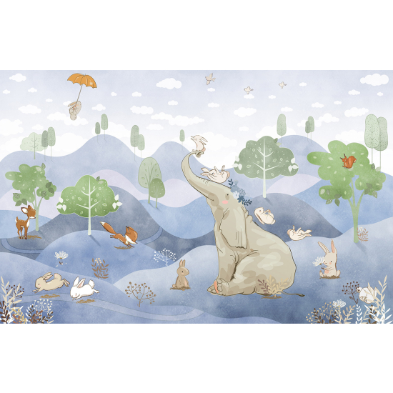 Carta da parati panoramica Bambini - Animali