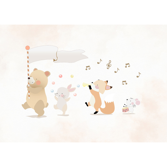 Carta da parati panoramica Bambini - Animali