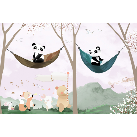 Carta da parati panoramica Bambini - Animali