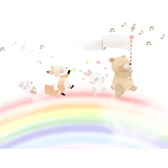 Carta da parati panoramica Bambini - Animali