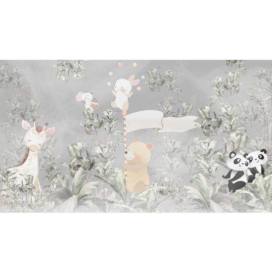 Carta da parati panoramica Bambini - Animali
