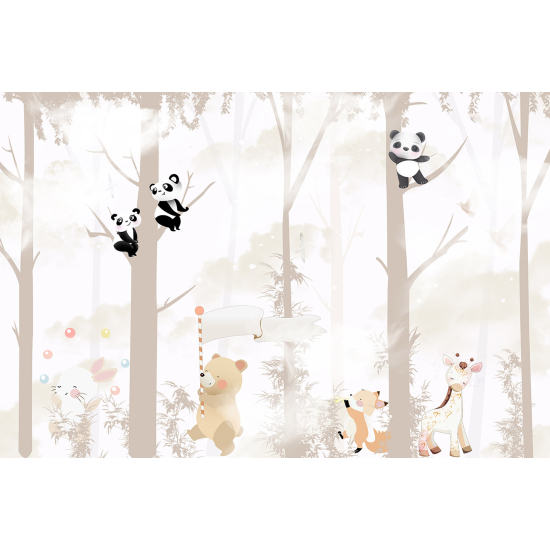 Carta da parati panoramica Bambini - Animali