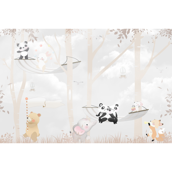 Carta da parati panoramica Bambini - Animali