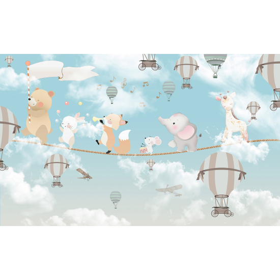 Carta da parati panoramica Bambini - Animali