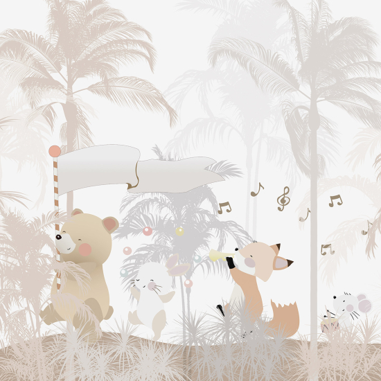 Carta da parati panoramica Bambini - Animali