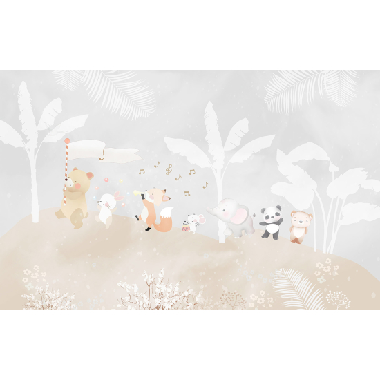 Carta da parati panoramica Bambini - Animali
