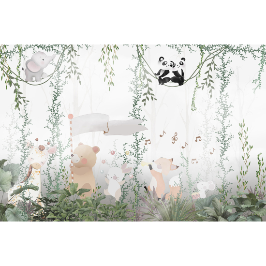 Carta da parati panoramica Bambini - Animali