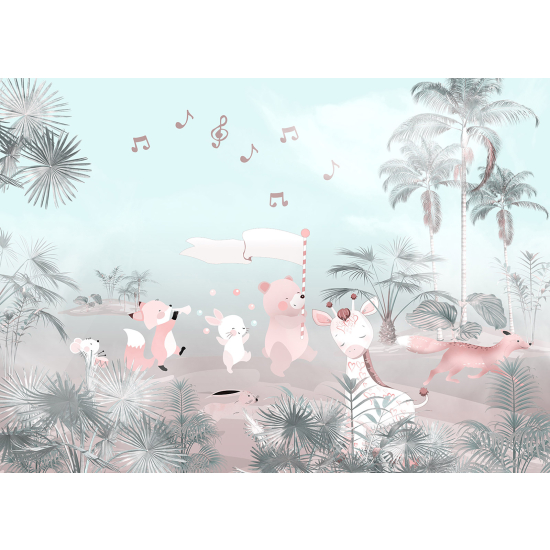 Carta da parati panoramica Bambini - Animali