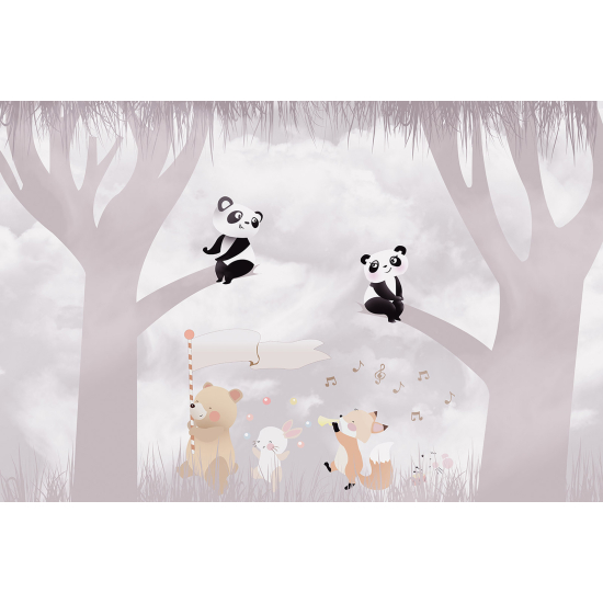 Carta da parati panoramica Bambini - Animali