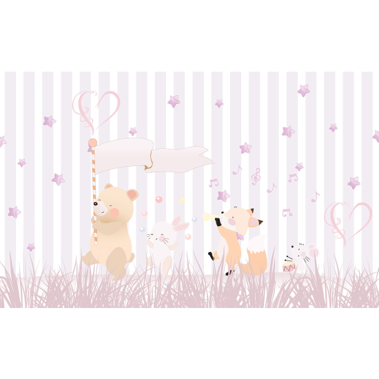Carta da parati panoramica Bambini - Animali