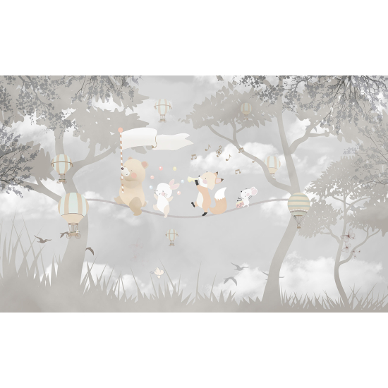 Carta da parati panoramica Bambini - Animali