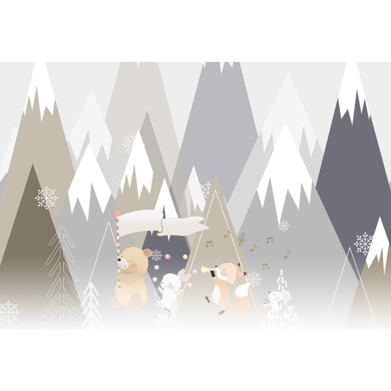 Carta da parati panoramica Bambini - Animali