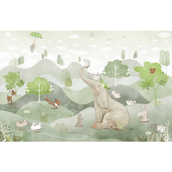 Carta da parati panoramica Bambini - Animali