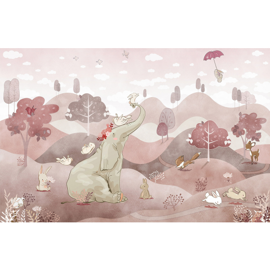 Carta da parati panoramica Bambini - Animali