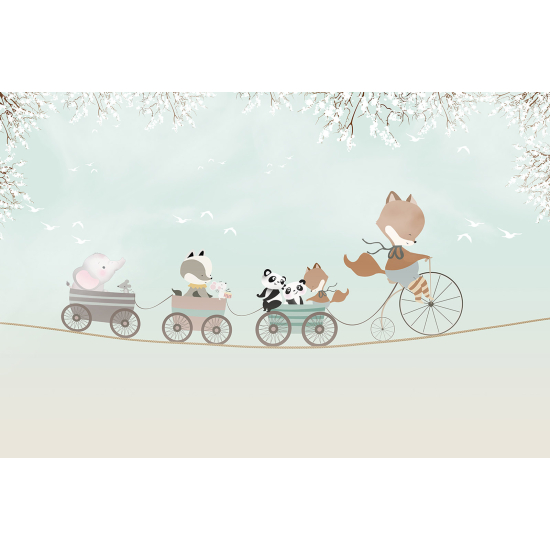 Carta da parati panoramica Bambini - Animali