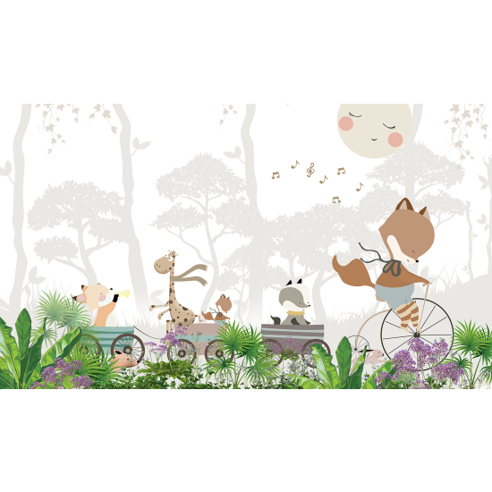 Carta da parati panoramica Bambini - Animali