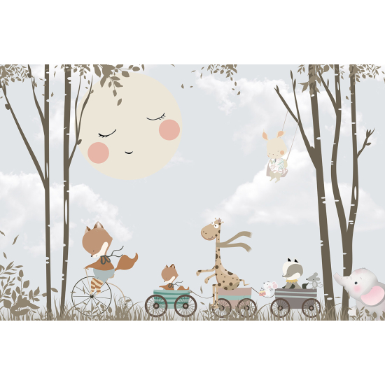 Carta da parati panoramica Bambini - Animali