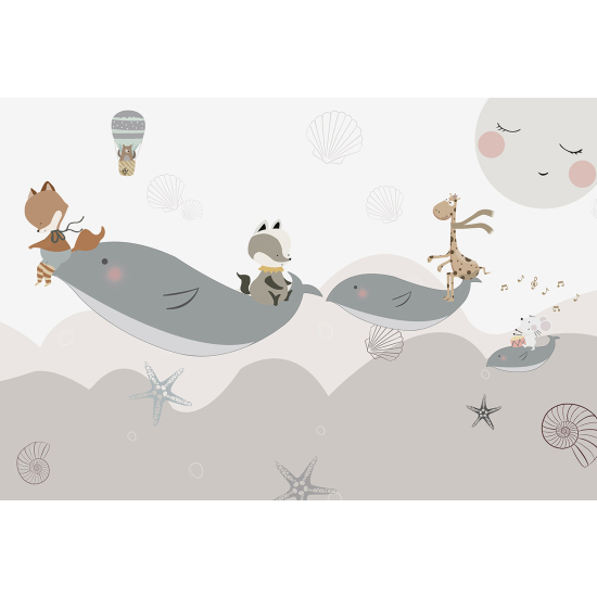 Carta da parati panoramica Bambini - Animali