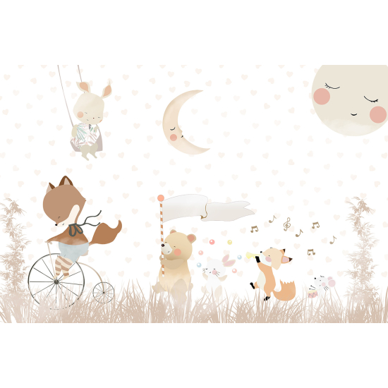 Carta da parati panoramica Bambini - Animali