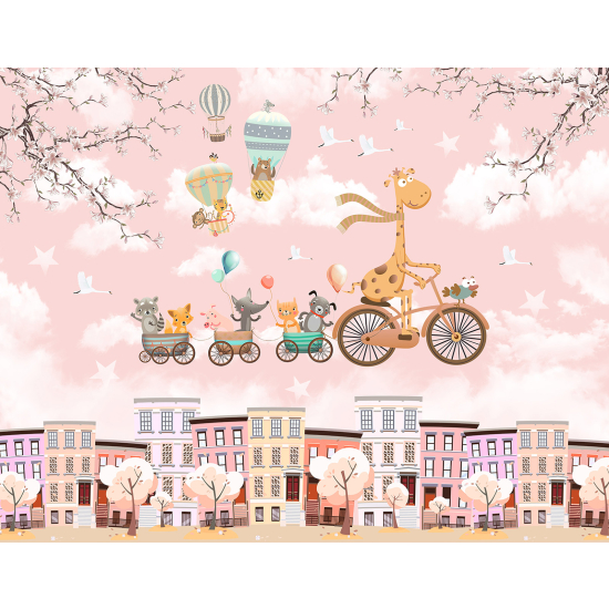 Carta da parati panoramica Bambini - Animali