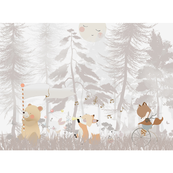 Carta da parati panoramica Bambini - Animali