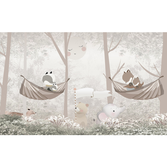 Carta da parati panoramica Bambini - Animali
