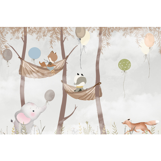 Carta da parati panoramica Bambini - Animali