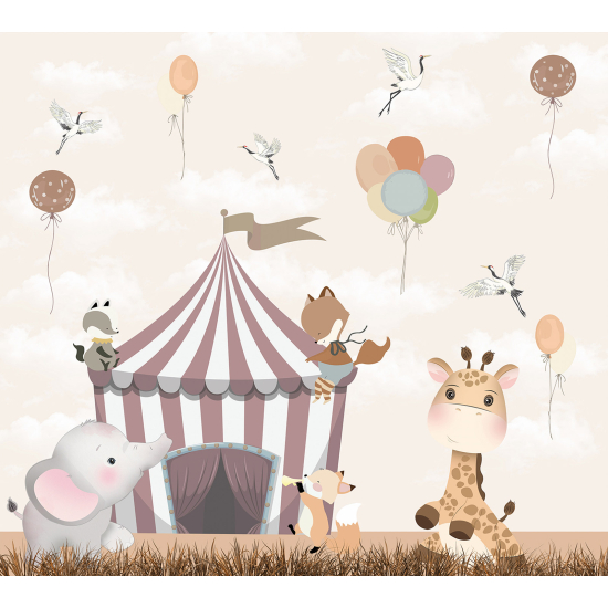 Carta da parati panoramica Bambini - Animali