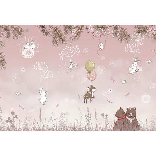 Carta da parati panoramica Bambini - Animali