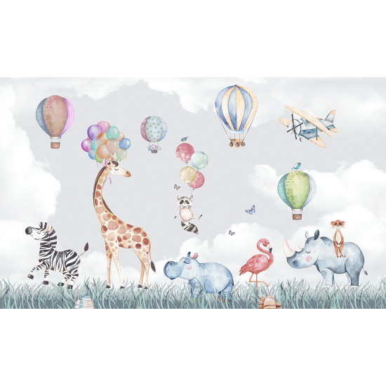 Carta da parati panoramica Bambini - Animali