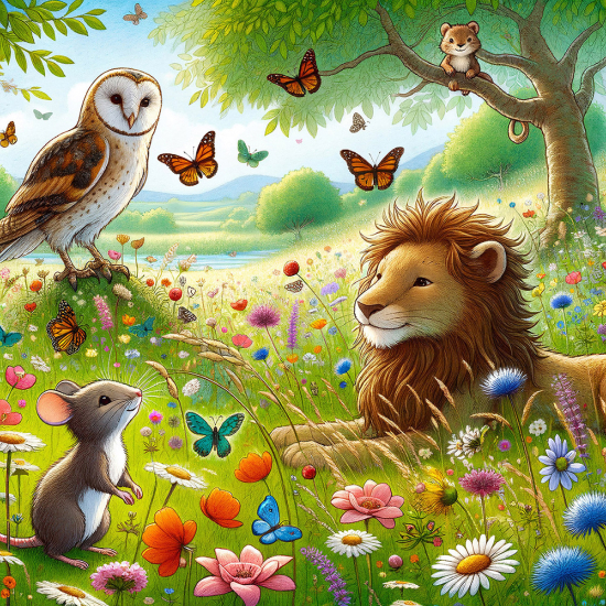 Carta da parati panoramica Bambini - Animali